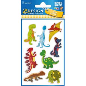 Naklejki Avery Dinozaury brokat